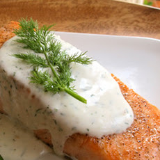Seared Salmon with Creamy Dill Sauce