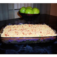 Easy Seven Layer Vegetable Salad
