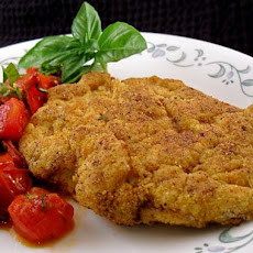 Lightly Fried Chicken Breasts With Basil Tomatoes