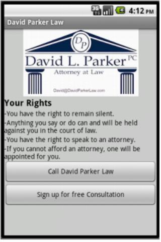 【免費商業App】David Parker Law-APP點子