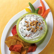 Yogurt, Sun-Dried Tomato, Walnut, and Basil Dip