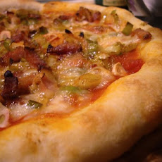 Bacon and Leek Pizza