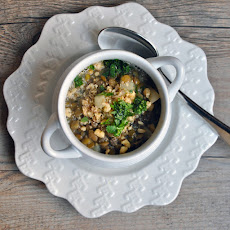 Lentil and Turnip Soup with Pounded Walnuts