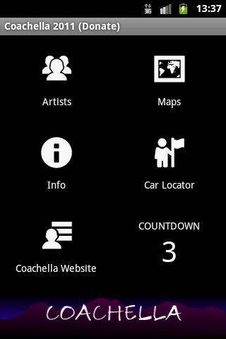 【免費娛樂App】Coachella 2011 (Donate)-APP點子