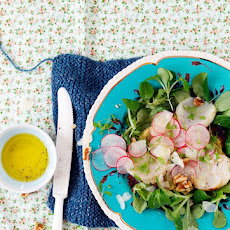 Mâche Salad with Potato Galettes & Scallops