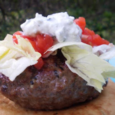 Greek Stuffed Hamburgers
