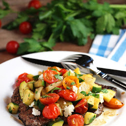 Minute Steak with Ratatouille