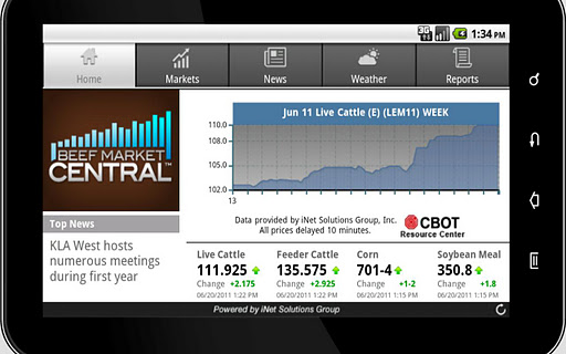 Beef Market Central for Tablet