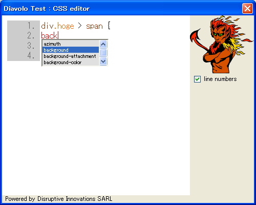 Firefoxプラグインで入力補完が使えるCSSエディタ