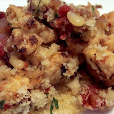 Gratin of Cauliflower, Tomato, Pine Nuts & Saffron