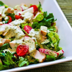 Recipe For Leftover Chicken Chopped Salad with Cafe Rio Style Creamy Tomatillo Dressing