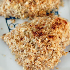 Lemon Honey Goat Cheese Crusted Chicken