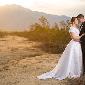 The Perfect Light by Glenn Pearson - Wedding Bride & Groom ( lighting, sunset, bride and groom, 5d mk iii )