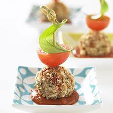 Italian-Style Turkey Meatball Skewers
