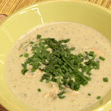Hot Potato Chips with Blue Cheese Sauce