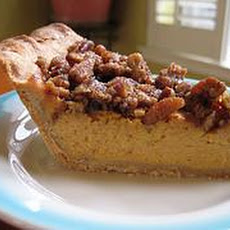 Pumpkin Pie With Pecan Streusel Topping