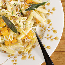 Penne with Roasted Butternut Squash, Pancetta, and Sage