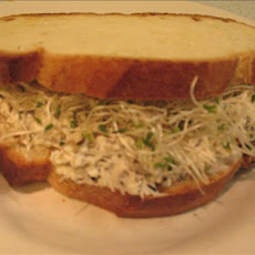 Cream Cheese, Black Olive, Walnut & Sprout Sandwiches