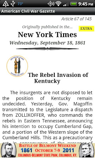 【免費教育App】1861 Nov Am Civil War Gazette-APP點子