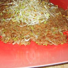 Gingery Mung Bean Sprouts Pancake