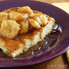Bananas Fosters Topped Overnight French Toast
