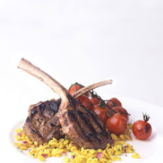 Grilled Marinated Lamb Chops with Balsamic Cherry Tomatoes