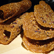 Irish Lace Cookies with Sea Salt
