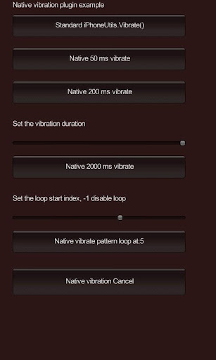 【免費程式庫與試用程式App】Vibration Plugin Demo-APP點子