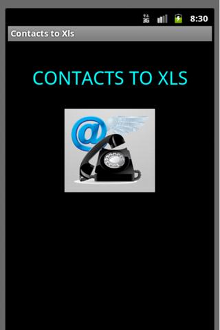 Contacts to Xls