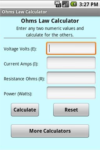 Ohm's Law Calculator