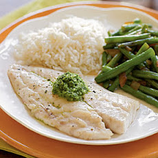 Snapper with Basil-Mint Sauce