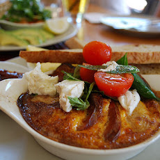 Poached Mozzarella in Tomato Broth
