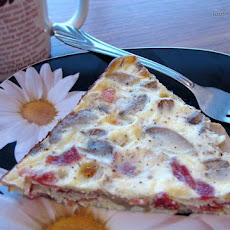 Onion, Bacon, Mushroom Quiche