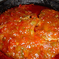 Peachy Picante Pork Chops