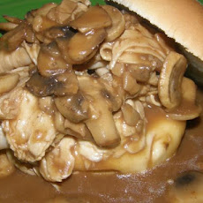 Mushroom-Smothered Turkey Sandwiches