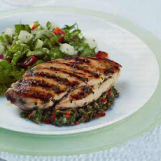 Grilled Chicken with Mint, Orange, and Chile Chutney