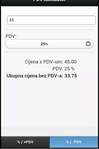 PDV kalkulator