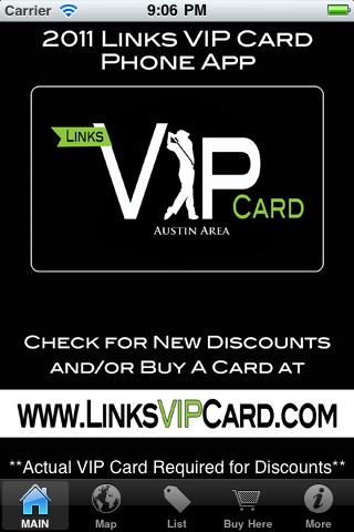 Links VIP Card - Austin Area