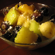 Chamomile, Honey, and Pear Glazed Fruit Salad