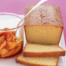 Cornmeal Loaf Cake With Nectarines