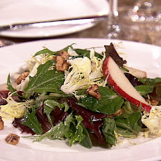 Frisee Salad with Spiced Walnuts, Pears, Farmhouse Cheddar, and Port Vinaigrette