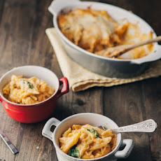 Sweet Potato and Spinach Mac and Cheese