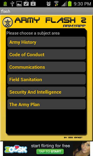 Army Flashcards 2