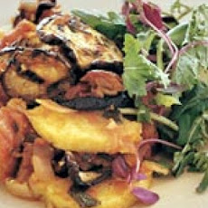 Layered Eggplant and Polenta Casserole