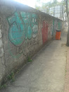 Muro Grafitado Rua Laurentino 