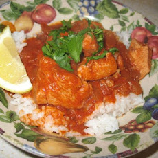 African Chicken in Spicy Red Sauce