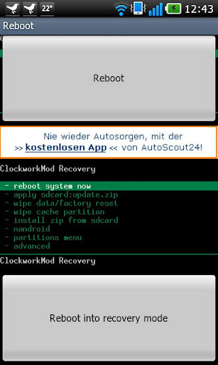 Optimus 2X recovery reboot