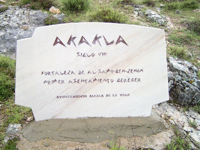 Placa en la fortaleza