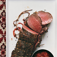 Herbed Fillet of Beef with Tomato Madeira Confit