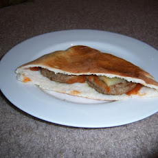 Spicy Sausage Pita Pocket